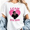 I Can Fix Him Patrick Ball As Dr Frank Langdon Heart Tshirt Funny The Pitt Shirts Tv Series Tee Unisex Short Sleeves Tops