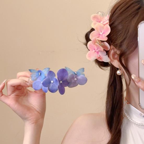 Butterfly Hair Clip Flower And Butterfly Hair Barrette Hawaiian Floral Hair Accessories for Beach Date Party Street