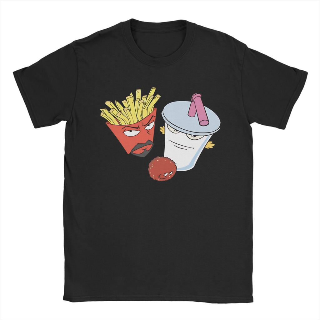 Freizeit Frylock Meatwad Master Shake Aqua Teen Hunger Force T-Shirts Unisex Rundhals-T-Shirts Kurzarm-T-Shirt Kleidung
