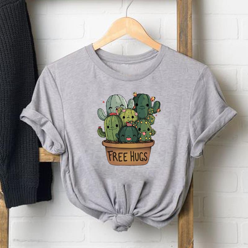 T Shirt Frau Weibliche Frauen Faultier Cartoon Lustige Trend 90er Jahre Print T Top Mode T Kleidung Kurzarm Grafik t-shirts