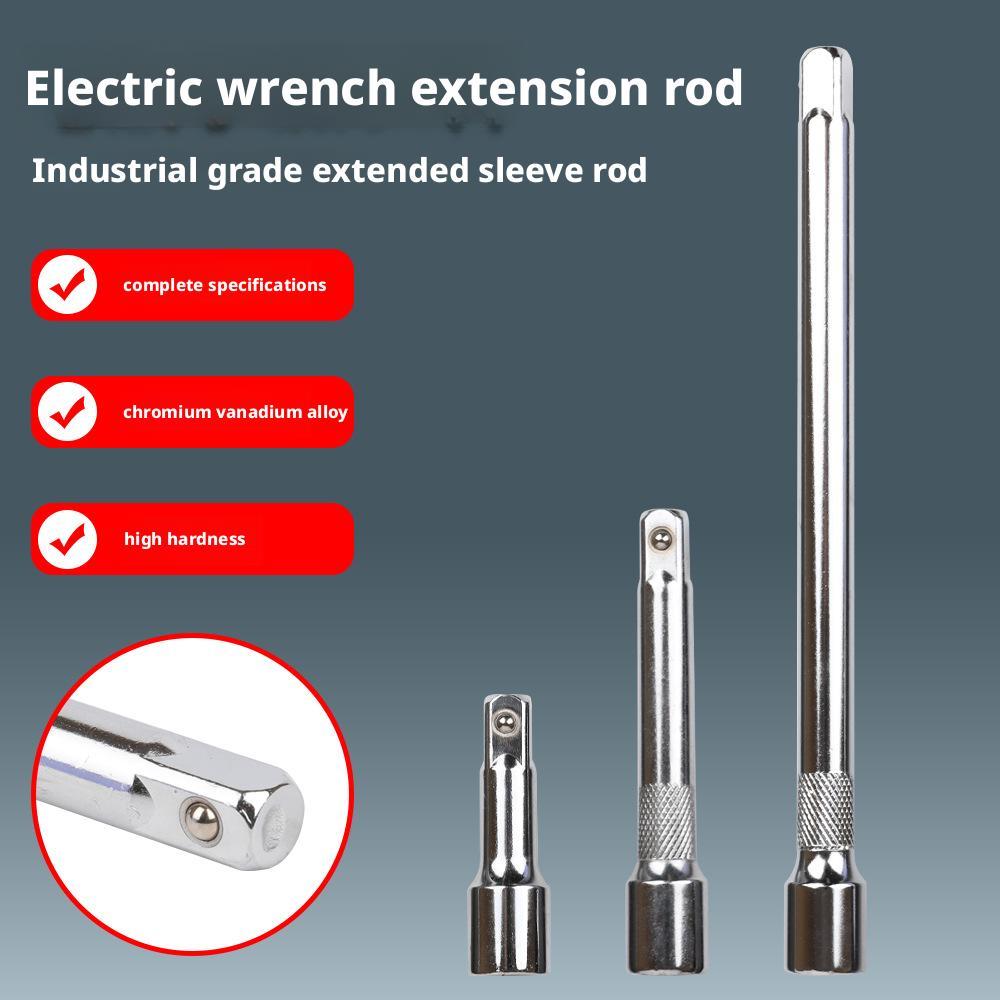 7.5/12.5 /25cm Wrench Socket Extension Rod Long Bar Steering Sleeve Connecting Rod Accessories Extension Rod