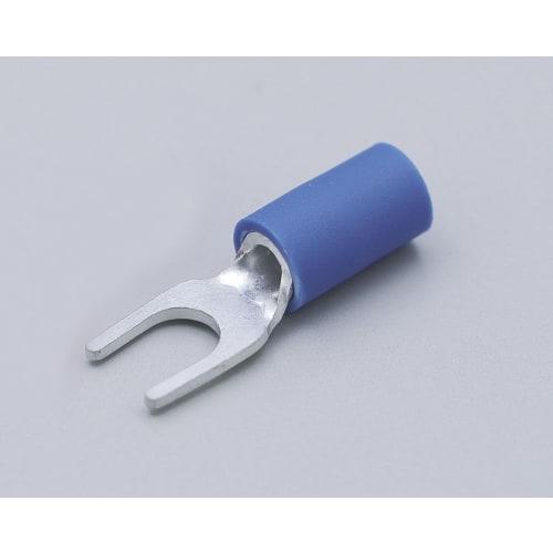 ELPA Insulated Y Terminal 2-4 Crimp Terminal 19.6mm 10 Pieces Blue PS-076H(BL)