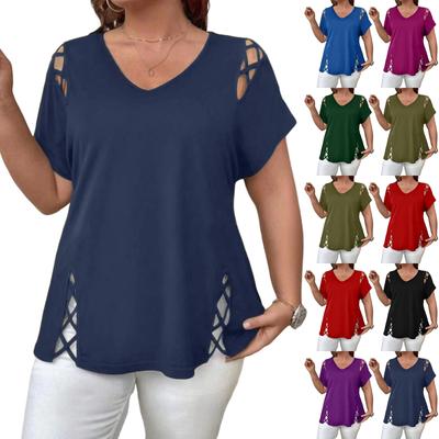 Women's Fashionable Short Sleeve Elegant Commuting And Casual Top
