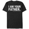 Gwiezdne Wojny Darth Vader Jestem Twoim Ojcem Tekst Dzień Ojca Czarny Męski T-shirt Nowy Unisex T-shirt
