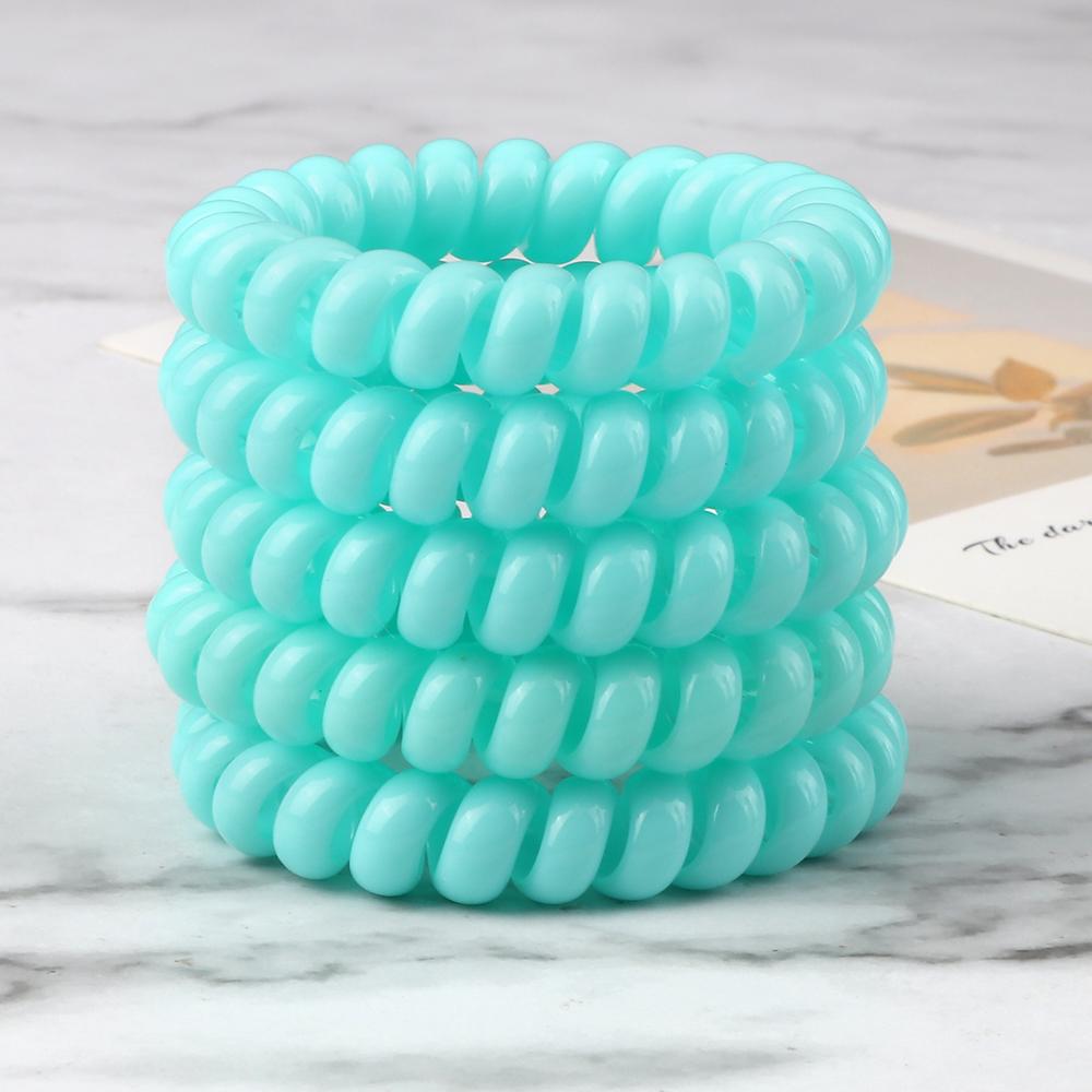 5 buc/set Elastic Culori Bomboane Fir de Telefon Simplu Benzi de Păr pentru Femei Coadă de Păr pentru Copii Fete Scrunchies Bandă de Păr Gumă Cadouri