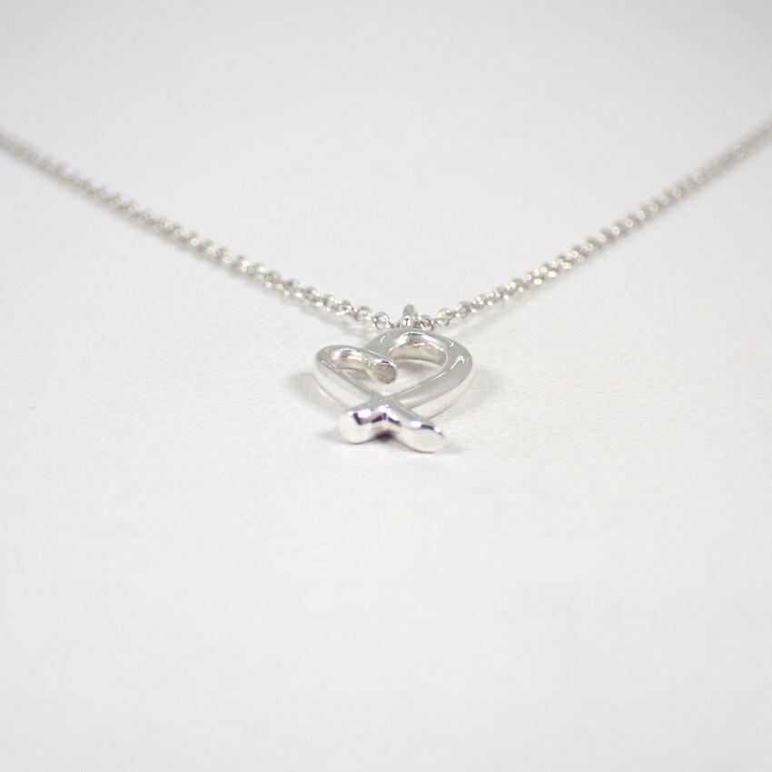 [Used] TIFFANY/Tiffany 925 Loving Heart Pendant/Necklace/j64-8