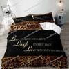 Leopard Duvet Cover Queen Bedding Sets, Black Luxury Comforter Quilt Cover,Fashion Cheetah Print Gifts for Men Women Luxury Gift