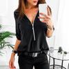 Women Chiffon Summer T-Shirt Fashion Tee Comfortable Long Sleeve Clothing Blouse New Tops Hot Casual Loose