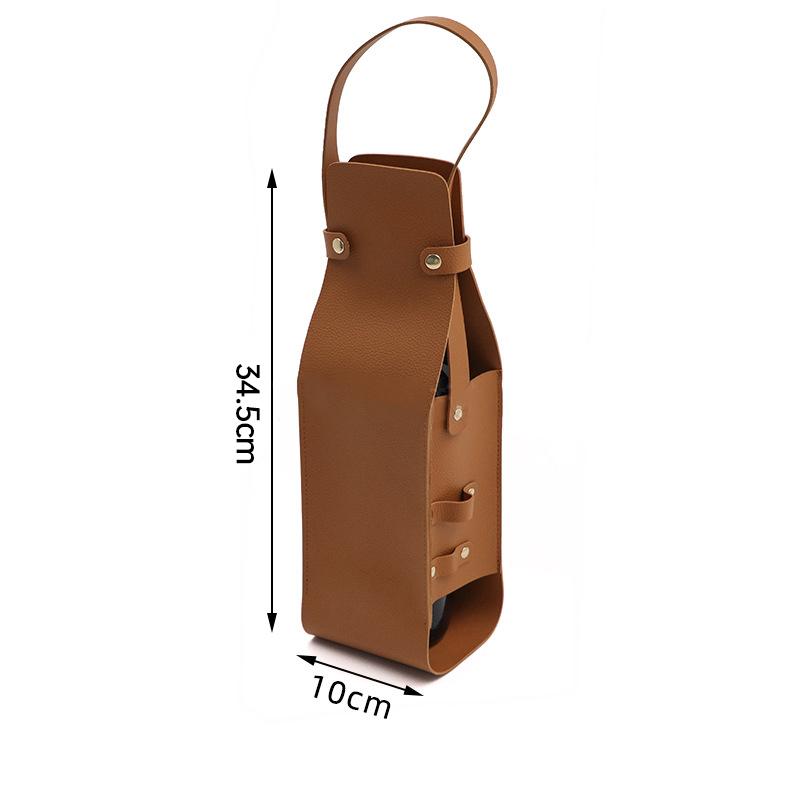 1Pcs Wine Tote Wine Holder Champagne Bags Wine Carrier With Handle Liquor Bottle Carrier Carry-On Pouch Travel Whiskey Wine Bag