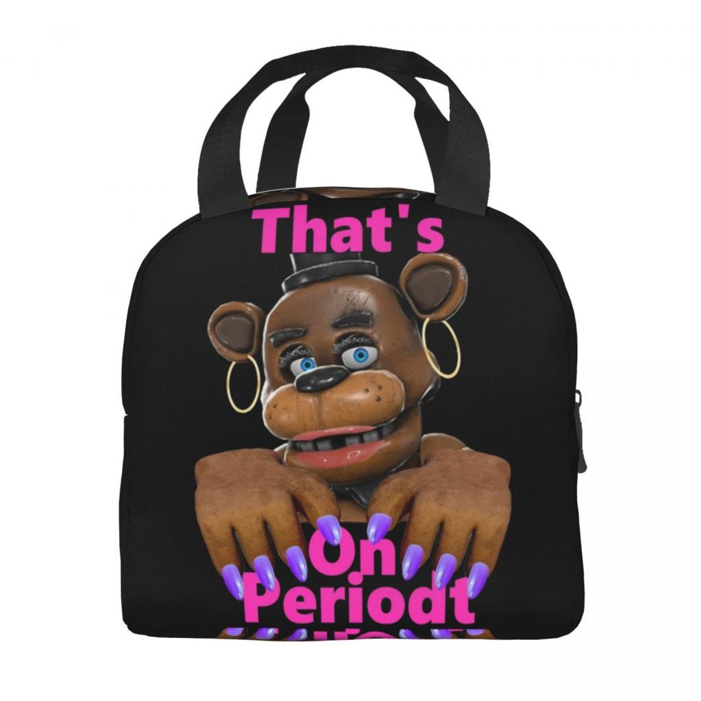 FNAF At Freddys Product Insulated Lunch Bag For Picnic Food Storage Bag Leakproof Thermal Cooler Lunch Boxes