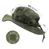 New Tactical Camouflage Boonie Cap Wide Brim Hat Men Outdoor Sports Fishing Hiking Hunting Sunshade Hat Foldable Soft Hat