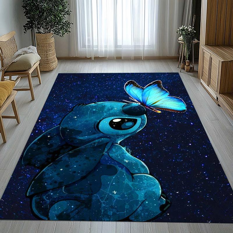 Covor Kawaii cu Cusături S, Anti-Alunecare pentru Sufragerie, Covor Moale pentru Dormitor, Cameră de Joacă pentru Copii, Canapea, Decor Acasă, Preș Cadou