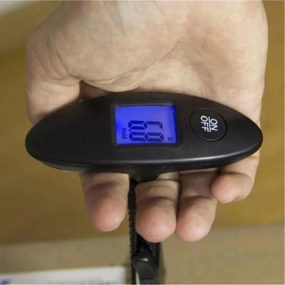 Bilancia per Bagagli Portatile 40 kg/100 g Alta Precisione Viaggio Digitale Sospesa con Cinturino in Tessuto LCD Digitale Elettronica Bagagli