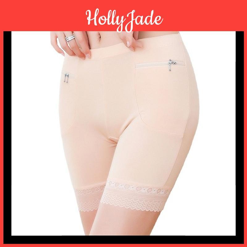 Safety Seamless Short Pants Women Thin Plus Size High Waist Under Skirt Boxers Panties Anti Rub Thigh Safety Shorts