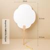Thiened Blank Xuan Paper Calliaphy Fan DIY Material Kit Hand-Painted Cultural Creative Fan round ape Bamboo Frame