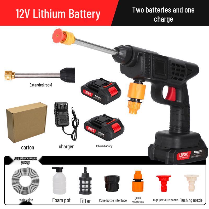 Cordless High-Pressure Portable Car Wash with Lithium Battery  