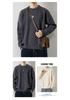 Men's Retro Cable Knit Sweater - Round Neck, Loose Fit, Trendy Autumn/Winter Woolen Knitwear for Teens