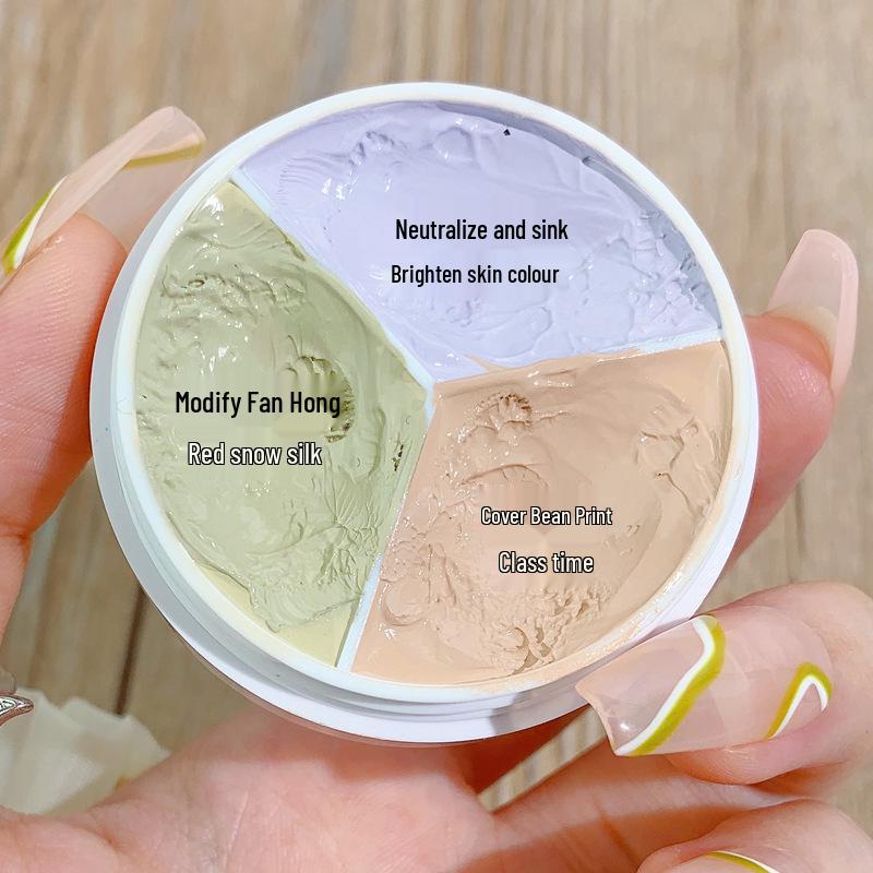

Xixi Concealer: Long-Lasting, Three-Color for Spots, Acne Scars, Dark Circles, and Tear Troughs.
