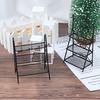 1/12 Dollhouse Miniature Rack Iron Shelf Flower Stand Decoration Accessories Handmade Playthings Present Children-Friendly