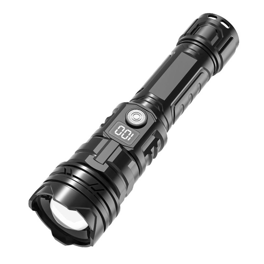 Multi Function Rechargeable LED Flashlight Built In Battery Portable Lantern ABS Outdoor Emergency Blackout Camping Hiking Lamp