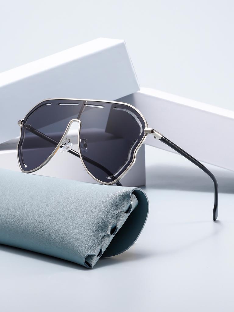 Einteilige hohle Sonnenbrille Sonnenbrille Trendy Sonnenbrille Frauen