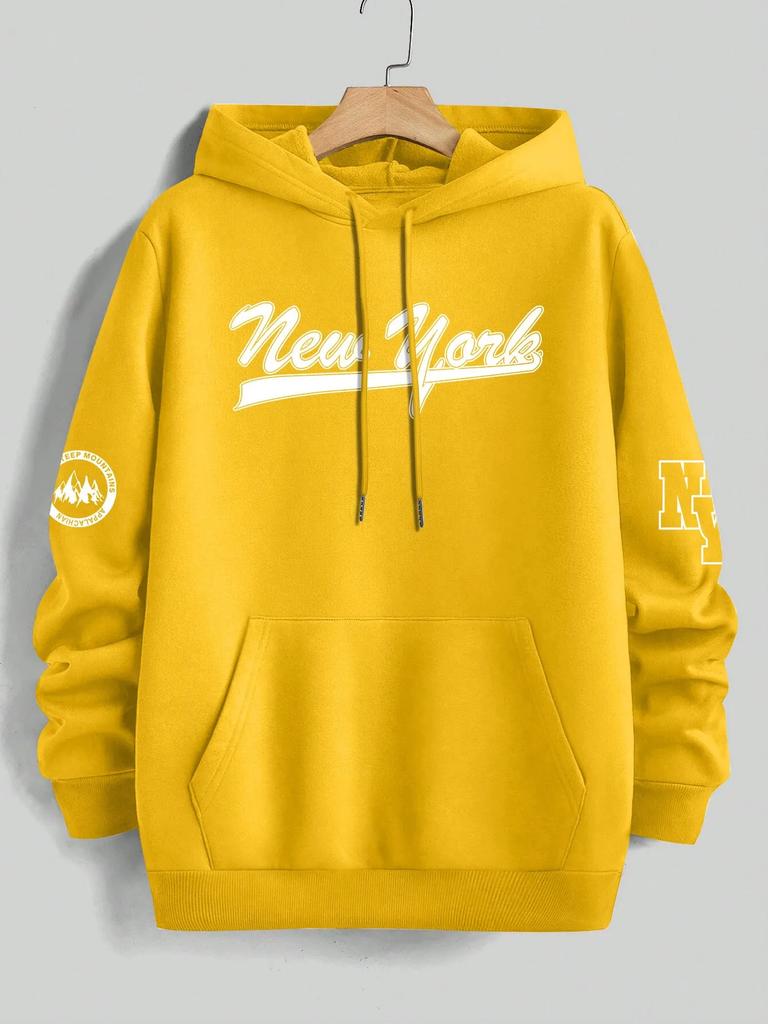 2025 Herren 2D Kapuzenpullover Neu Frühling-Sommer/Winter Solider Druck Kapuzen-T-Shirt Lockere Passform, Trendig und Vielseitig für Alle