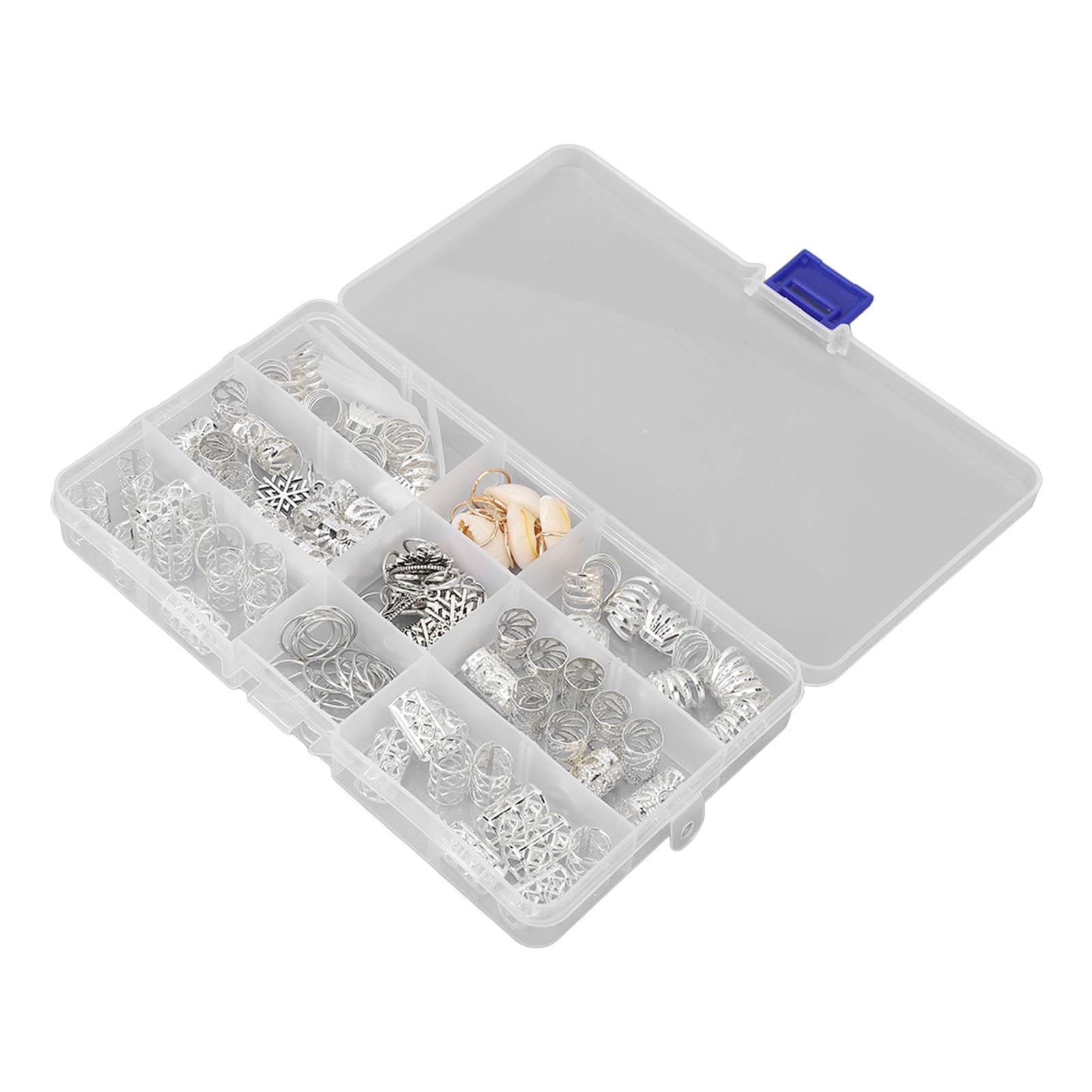 

100 шт. Кольца для волос дредов, полые, листья, снежинки, ракушки, сплав, украшения для плетения волос, спирали