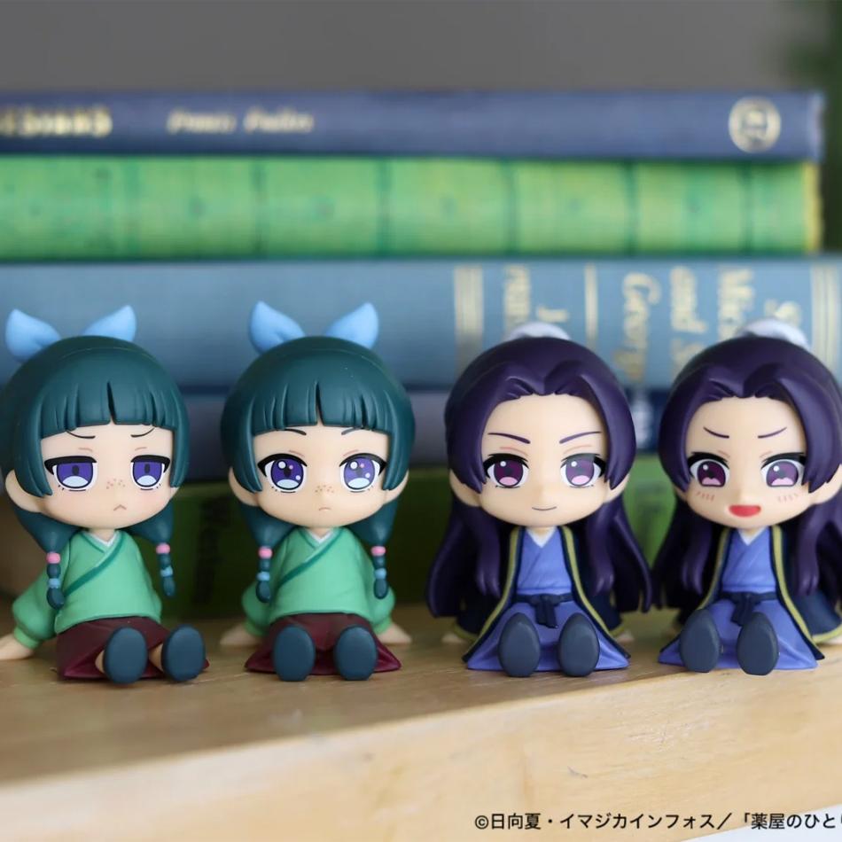 In Stock The Apothecary Diaries Maomao Jinshi Mini Figure Anime Periphery Kawaii Sitting Toys Desktop Car Ornaments Model Gifts