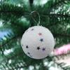 Foam Star Christmas Tree Ornament Shatterproof White Snowball Hanging Decor for Holiday Home Festive Party Decoration