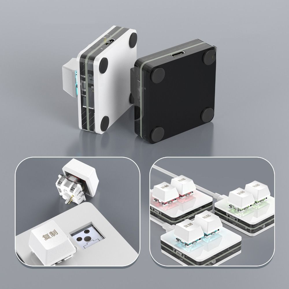 Keypad Copy Paste Keypad Mini 2 Keys Mini Keypad Hot Swap Custom Mini 2 Key Keypad  PC