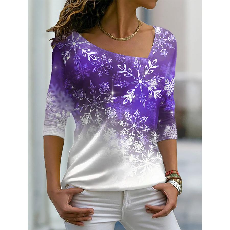 

Зимняя женская футболка с V-образным вырезом и длинным рукавом, повседневная одежда, топ XS-8XL 4XL