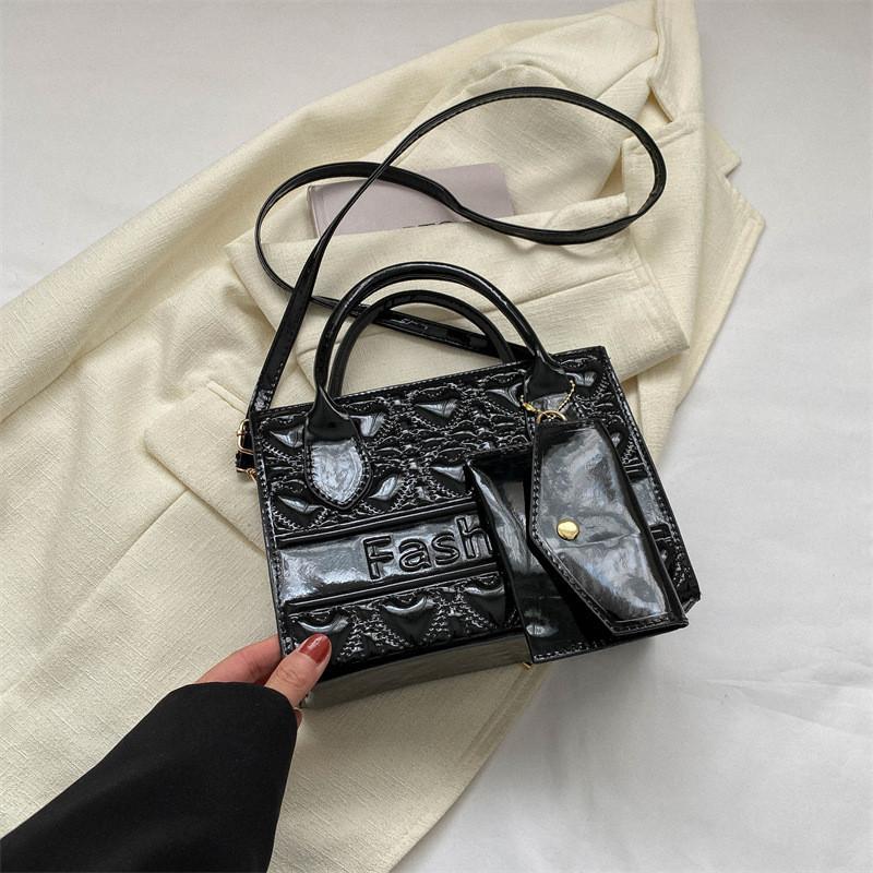 Stylish Casual Shoulder Bag Trendy Pu Leather Small Square Bag For Women