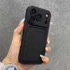 Port Card Portofel Husă Telefon Pentru iPhone 17 Air 11 12 13 14 15 Plus 16 17 Pro Max Antișoc Moale Mat Silicon Capac Spate
