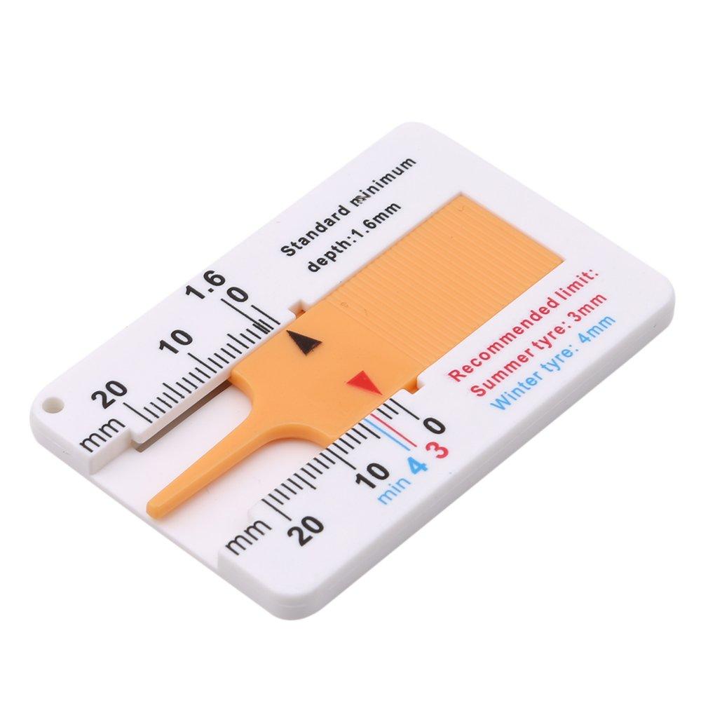 AAZV HKUN Tire Groove Measuring Gauge, Mini Depth Gauge, Tire Wear Gauge, Depth Gauge