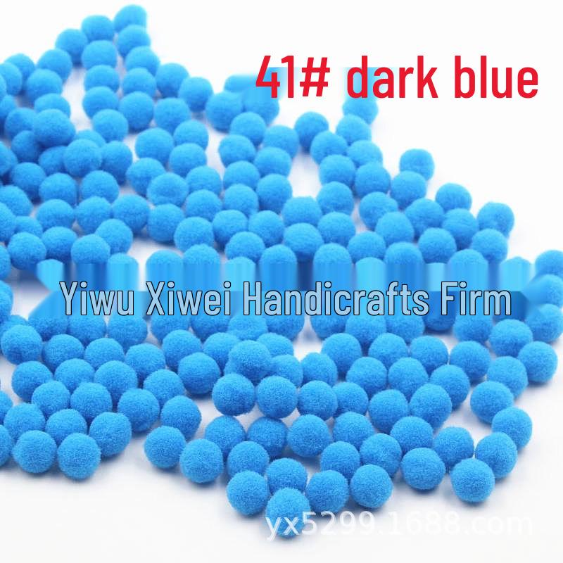 High Elastic Polyester Fluff Ball DIY Lace Black Long Hair Accessories