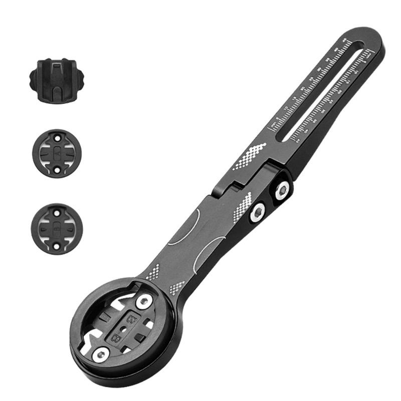 

Regulable Bike Computer Mount Universals Aluminum Alloys Speedometers Brackets For Mountain Bicycles чорний