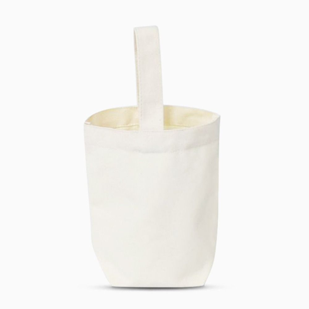 

Creative Solid Color Canvas Handhold Bag Beige Black Tote Bag DIY Large Capacity Canvas Handbag Shopping білий