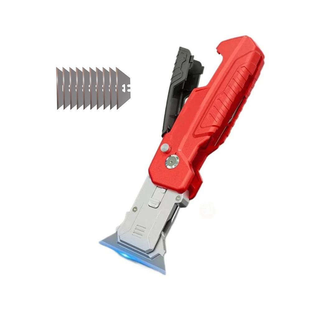 Spatola Multiuso Coltello Multiuso Manuale Blocco di Sicurezza Strumento per la Rimozione della Colla da Cucito Coltello per Incollare Pulizia