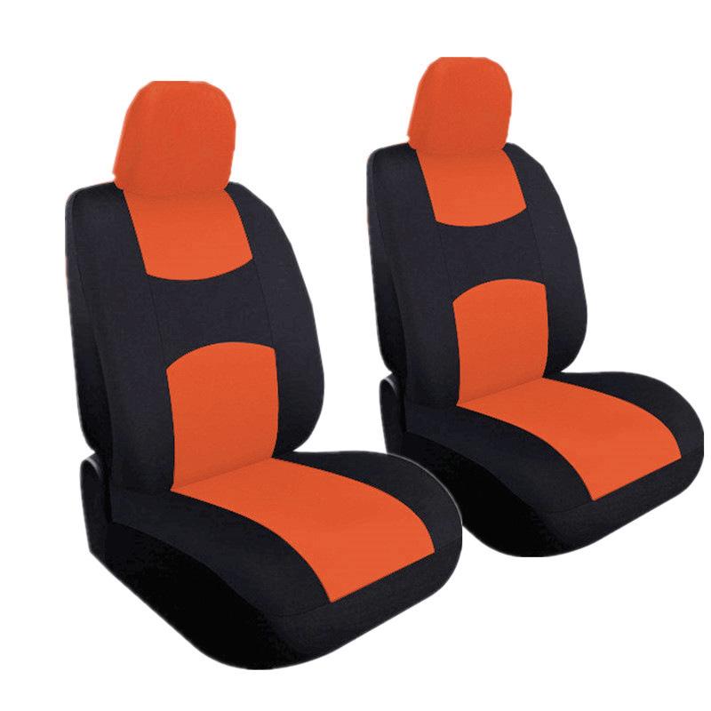 4pcs/set Universal Car Front Seat Cushion Cover + Head Cushion Cover Breathable Cloth Seat Cover Pad