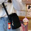 Fresh and Sweet Messenger Bag Can Hold Water Cup Girl Heart Small Square Bag Double-layer Storage Light Mobile Phone Shoulder Bag
