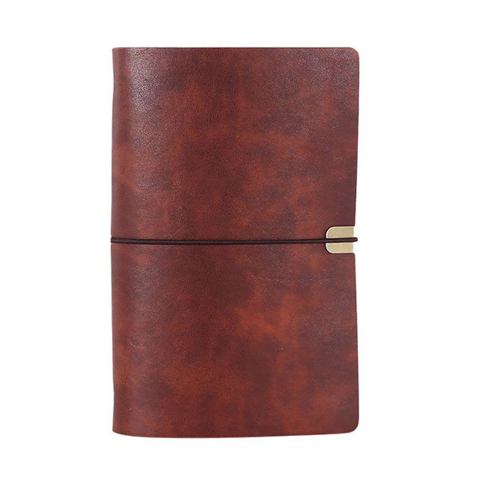 

Мягкий планер-ежедневник Офис Школа Застежка Блокнот Кожаный блокнот Канцелярские принадлежности На кольцах A5 red brown
