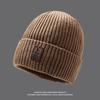 Thick Knitted Beanie Hat Winter Warmth Unisex Cap Windproof Gift Color Solid