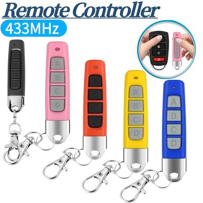 433MHz Copy Remote Controller Battery Powered 4 Keys Remote Control Multifunctional Remote Control Learning Copy for Garage Gate