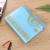 Transparent A4 Music Binder: Loose-Leaf Sheet Music Staff Paper Book, 80 Pages Document Holder for Piano Students