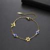  Star of David Chai Bracelet Stainless Steel Fashion Blue Turkish Evil Eyes Bracelets For Women Adjustable Jewelry Gifts