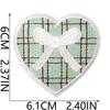 Grid Love Shape Embroidery Cloth Sticker Repair Subsidy Ironing Clothes Hole Patch Bag Shoes And Hats Cute Decorative Sticker
