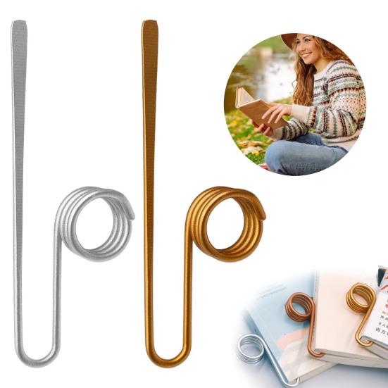 Metal Book Holder Ring Alloy Thumb Book Page Holder Handmade Finger Ring Bookmark for Book Lovers Reading Accessory