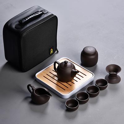 10 stks Kung fu Thee set, Mooi en gemakkelijk theepot ketel, Chinese Reizen Keramische Draagbare Teaset, keramische Lade Koffiekopje gaiwan