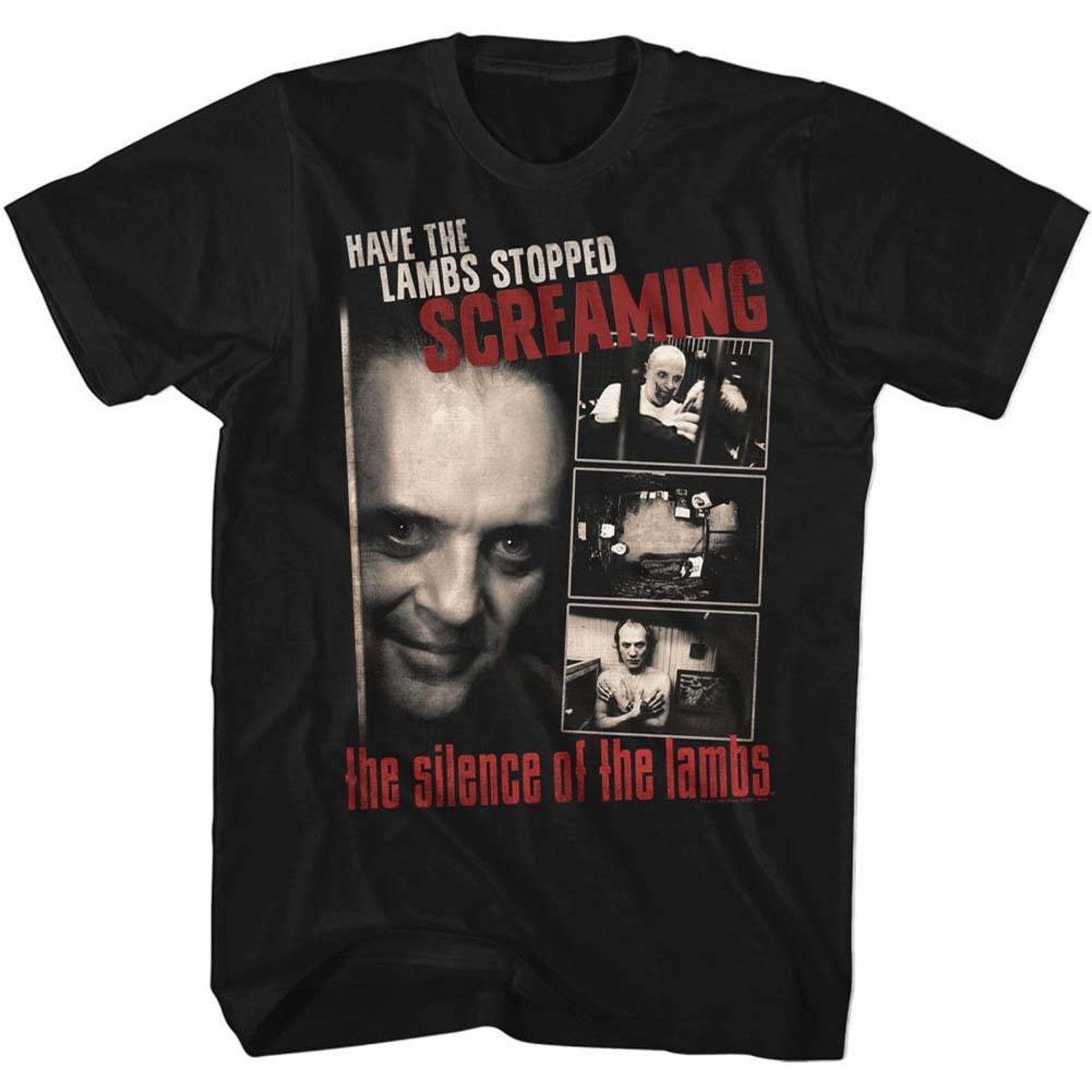 Silence of the Lambs Screaming Black Adult T-Shirt S