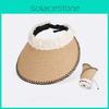 Summer Straw Sun Hat With Wide Brim For Beach Vacation And Outdoor Sun Protection